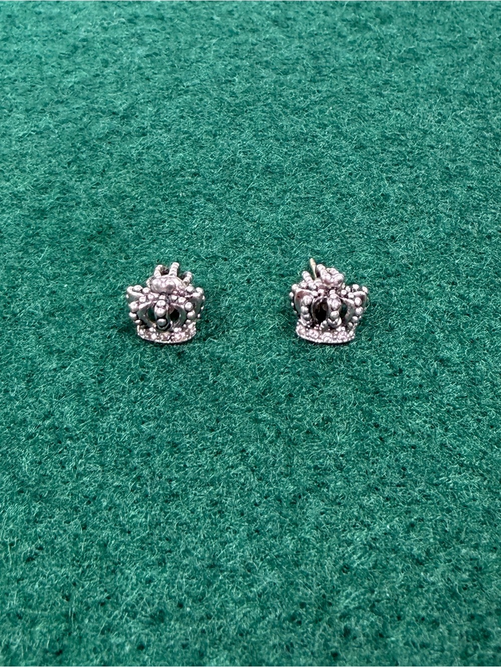 Crown Stud Earrings Royal Tiara Princess Studs